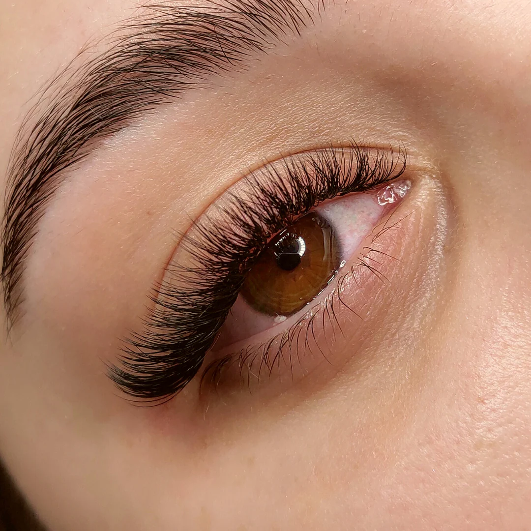 Classic lashes at Sugaring NYC McKinney TX — beautiful natural lash result