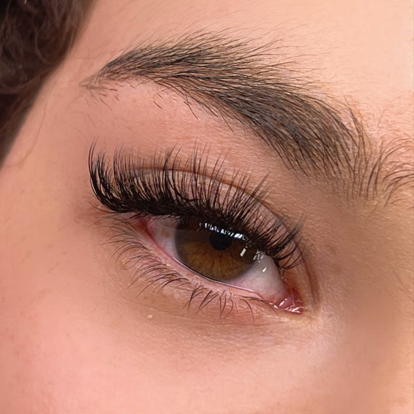 Hybrid eyelash extensions results at Sugaring NYC McKinney TX