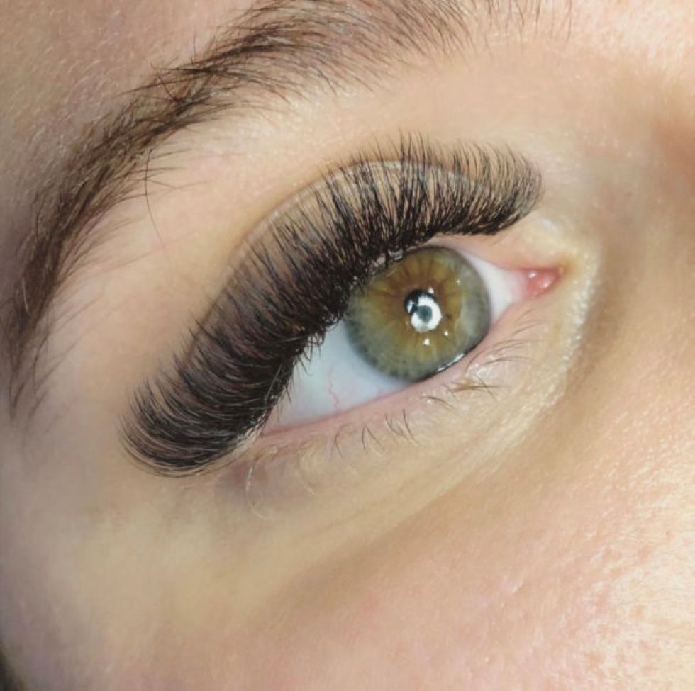 Volume eyelash extensions results at Sugaring NYC McKinney TX