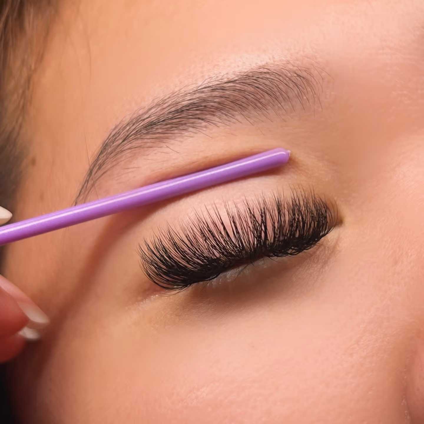 Volume lashes at Sugaring NYC McKinney TX — lush full lash set result