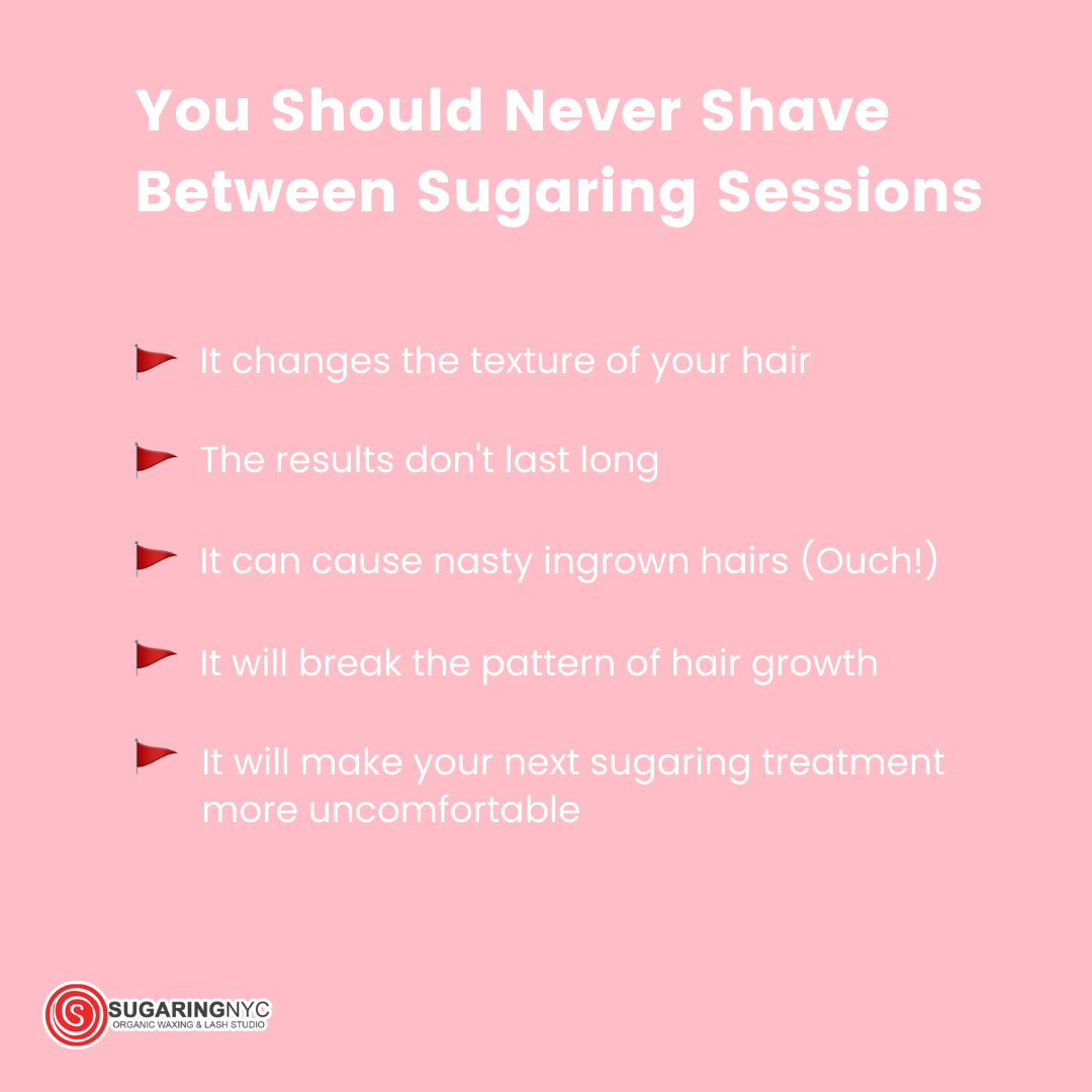 This Is Why You Should Never Shave In Between Your Sugaring Appointments -  Sugaring NYC Nationwide Organic Hair Removal Salon