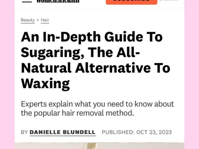 Sugaring NYC Shines in Women’s Health Mag